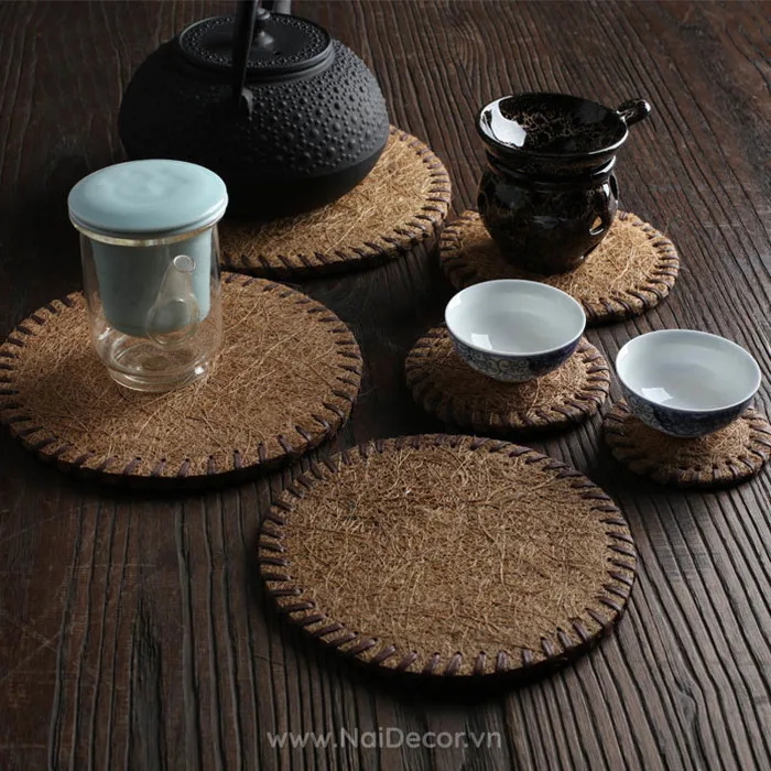 Lót ly bằng Xơ dừa - Nai Decor