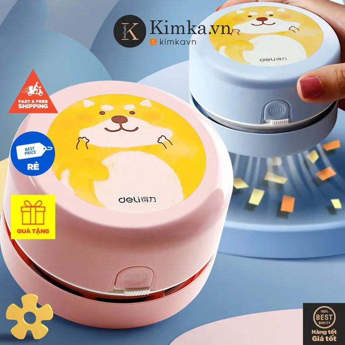 (0179) Máy Hút Vụn Tẩy Hút Bụi Bàn Học Mini Deli