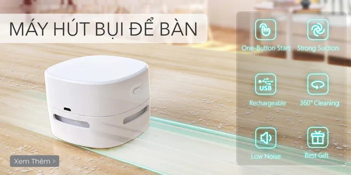 Máy hút bụi mini cầm tay để bàn làm việc nhỏ gọn hút bụi bàn phím tẩy chì  cực tiện dụng
