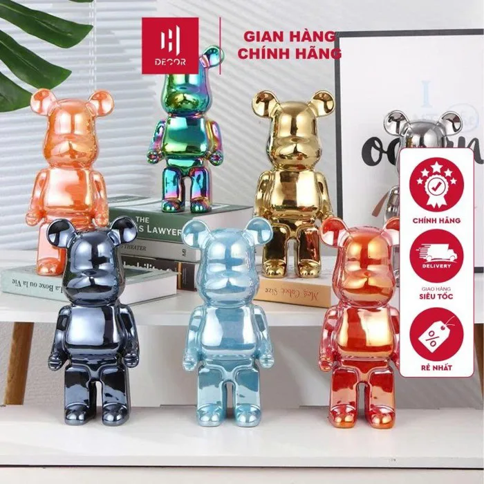 GẤU BEARBRICK 28CM và 35CM Mạ Điện , Ống Heo Tiết Kiệm Tượng Gấu Mô Hình  Bearbrick Decor Nhà Cửa, Quà Tặng - HDECOR | Shopee Việt Nam