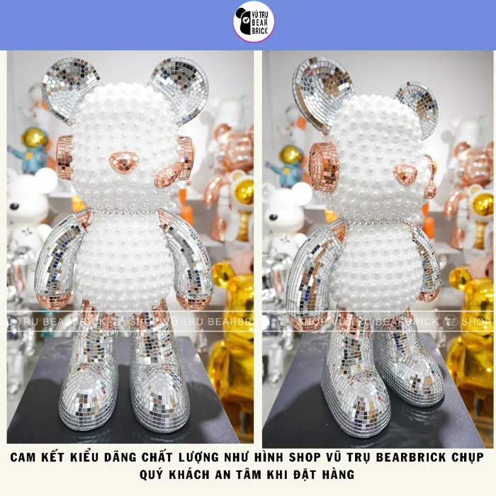 Mô Hình Tượng Gấu Bearbrick Decor Trang Trí Nhà Cửa Showroom - Màu Loang  Nghệ Thuật - Size 50 cm