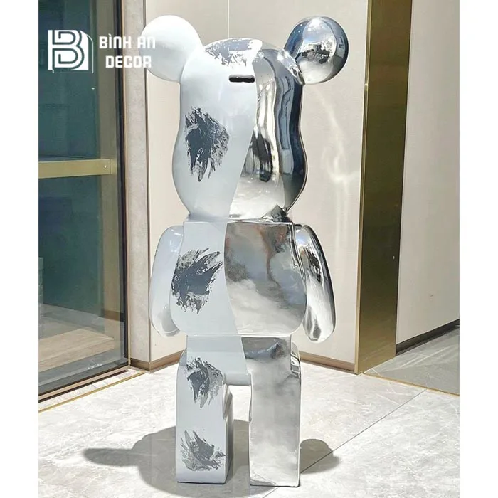 Tượng Gấu Mô Hình Bearbrick 2G - Bình An Decor