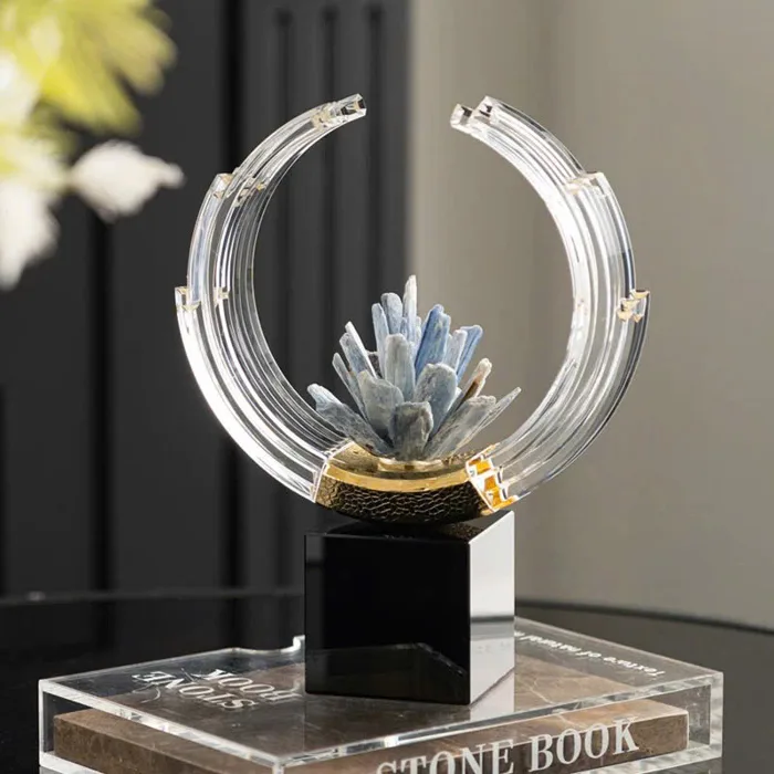 Mô Hình Decor Vầng Trăng Tinh Thể Tác Phẩm Nghệ Thuật Độc Đáo