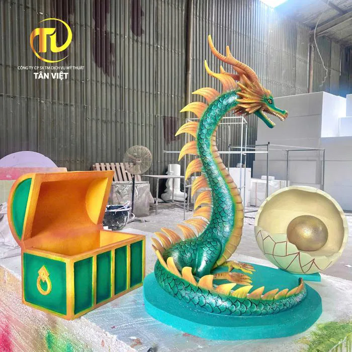 Mô Hình Rồng Decor - Biểu Tượng Quyền Lực và Phong Thủy - Mỹ Thuật Tân Việt