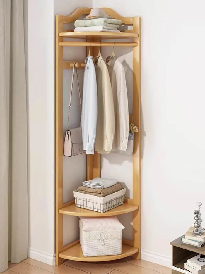 KỆ TREO ĐỒ TAM GIÁC DÀNH CHO GÓC TƯỜNG, GIÁ TREO ĐỒ TAM GIÁC DECOR GÓC  TƯỜNG - nhaxinhangia.com