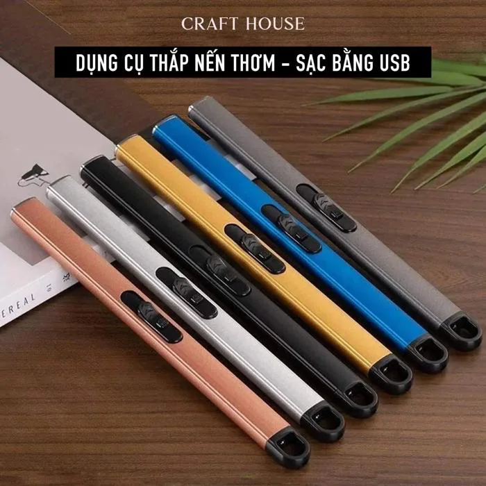 Dụng Cụ Decor Đốt Nến Thơm, Bật Lửa Sạc Bằng USB | Crafthouse