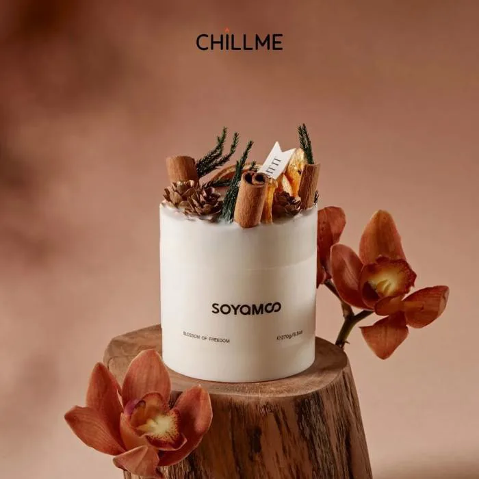 Nến thơm handmade Citta hoa cỏ 4 mùa hương thơm tự nhiên thư giãn trang trí  decor phòng bàn làm việc