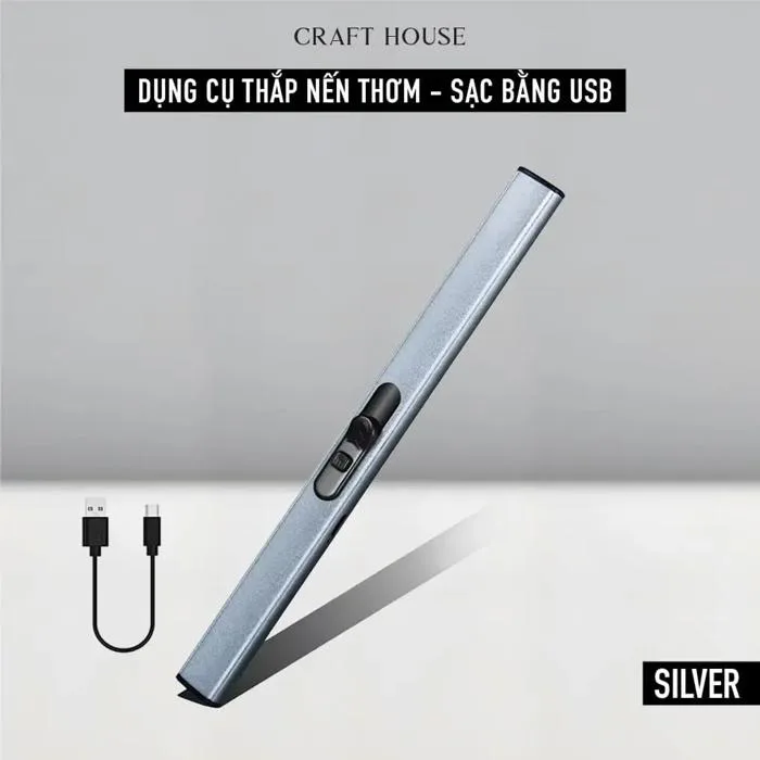 Dụng Cụ Decor Đốt Nến Thơm, Bật Lửa Sạc Bằng USB | Crafthouse