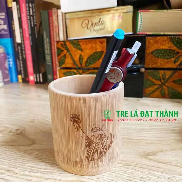 Xưởng Bán Ống Đựng Bút Bằng Tre Giá Rẻ Theo Yêu Cầu