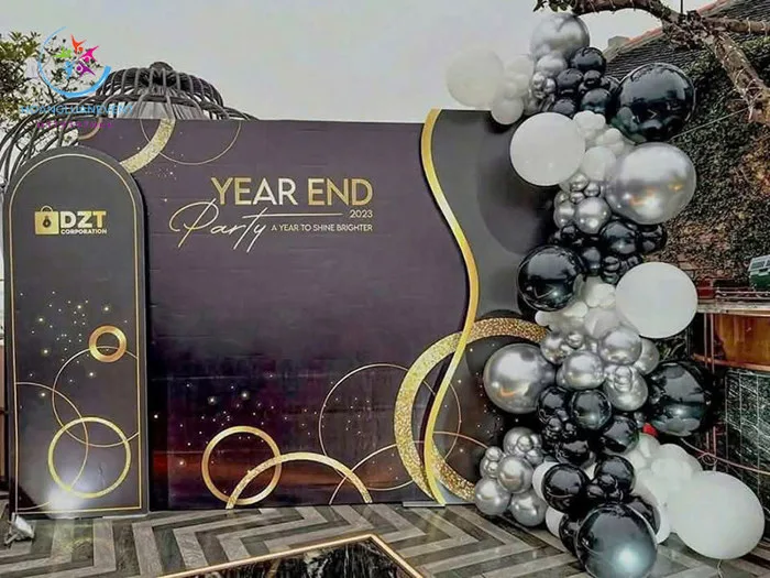 Decor phông nền year end party TN374