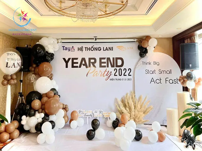 Decor phông nền year end party TN374