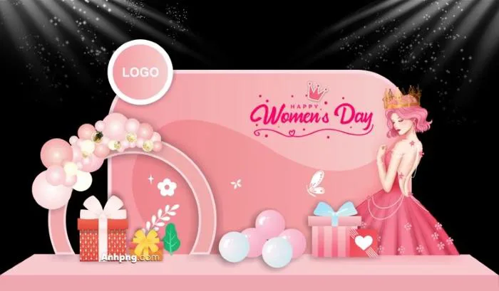 phông nền Decor trang trí ngày Quốc Tế Phụ Nữ 8/3 vector #18 - Anhpng.com -  Kho Tài Nguyên Thiết Kế: Ảnh Png, Vector, Corel, Ai, Psd