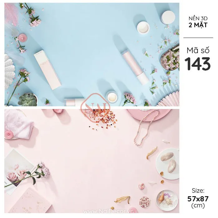 Phông Nền Chủ Đề Mỹ Phẩm Chụp Ảnh Sản Phẩm (Nền 3D 2 Mặt) - BG-143 - Nai  Decor