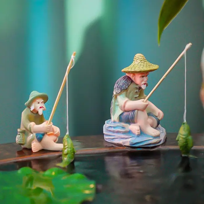 Ông Lão Câu Cá Phụ kiện Decor - trang trí bể thủy sinh, tép cảnh