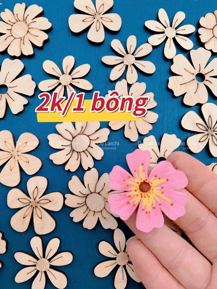 Hoa Decor 2K Handmade Size 3–4cm – Phụ Kiện Trang Trí Cực Xinh, Giá Rẻ, Đa  Dụng