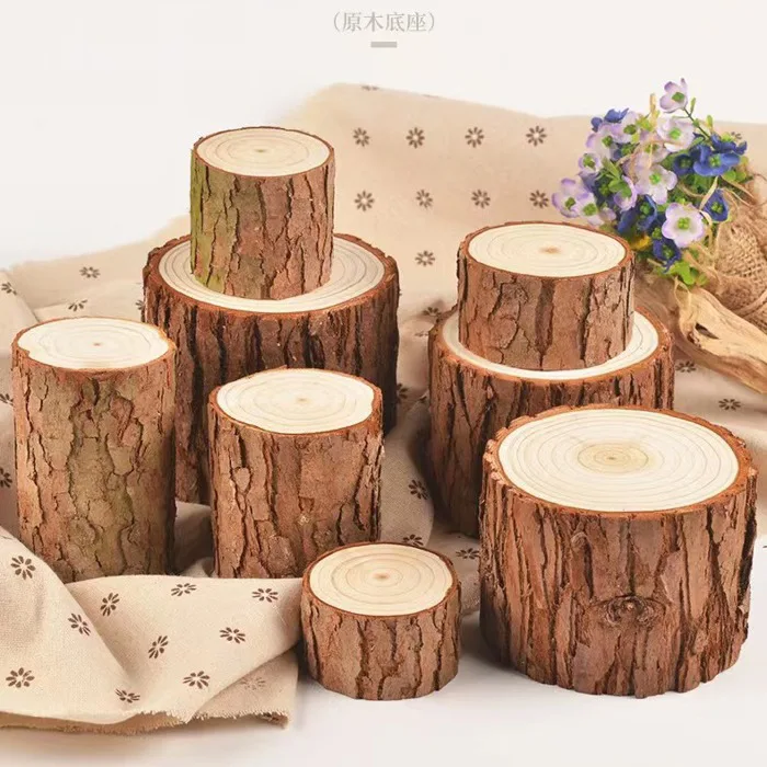 Cọc gỗ Thông Sấy Khô Và Đánh Bóng Phụ Kiện Chụp Ảnh - Nhật Minh Decor