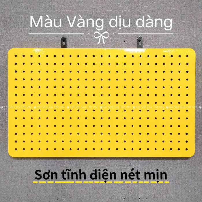 Bảng Pegboard Kim Loại Gắn Tường Decor Trang Trí Phụ Kiện - 60x30cm