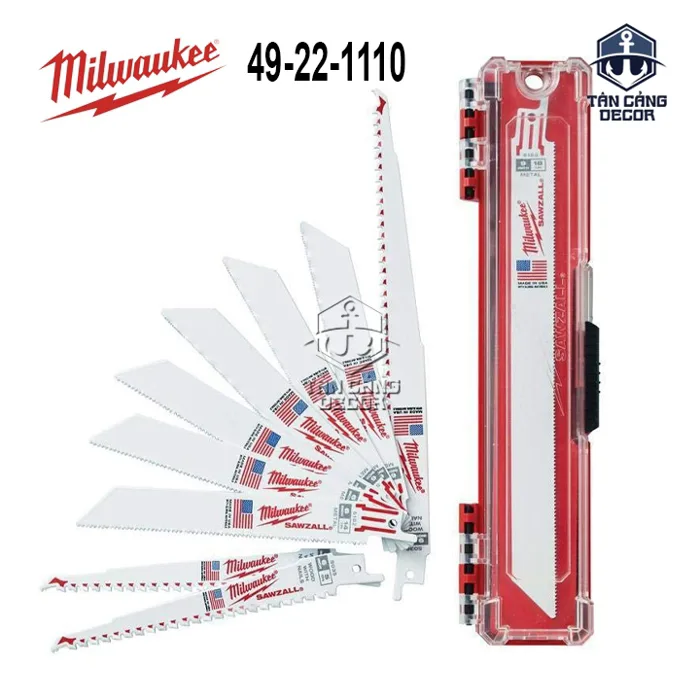 Combo 10 Lưỡi Cưa Kiếm Gỗ, Kim Loại Milwaukee 49-22-1110 - Tân Cảng Decor - Phụ  Kiện Mộc cơ khí toàn quốc