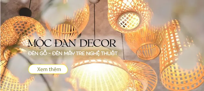 Đèn Mây Tre đan Mộc Đan Decor - Mây Tre Mộc Đan Decor