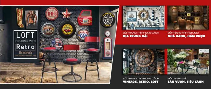 Cửa Hàng Phụ Kiện Decor - Chuyên Đồ Trang Trí Quán Cafe, Nhà Hàng, Quán Ăn,  Bia,