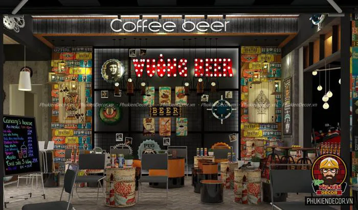 Phụ Kiện Decor - Vật tư Trang trí Thiết kế Quán Cafe, Trà Sữa, Quán Ăn,  Shop,