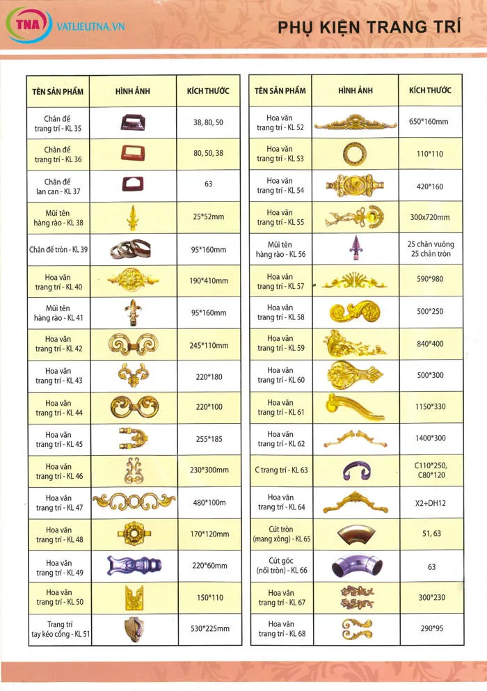 Phụ kiện trang trí inox màu - Vật Liệu TK - Nhà nhập khẩu chính hãng Inox  màu tại Việt Nam