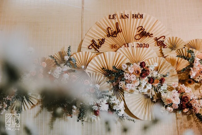 Concept Decor Cưới Quạt Giấy: Nét Đẹp Bình Yên Truyền Thống