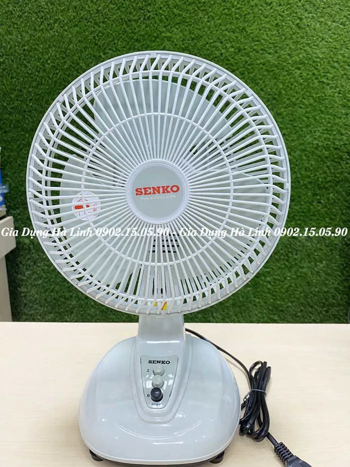 Quạt bàn mini 2 tấc Senko B102, Công suất 28W, Thiết kế nhỏ hợn với 2 mức  gió, Bảo hành 12 tháng