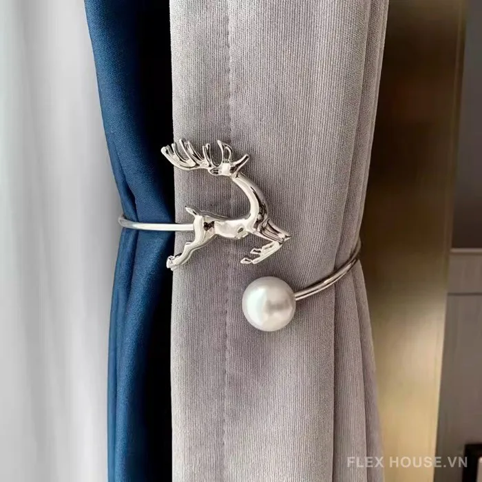 Móc rèm cửa hợp kim hình tuần lộc decor FSH163 | Flexhouse VN