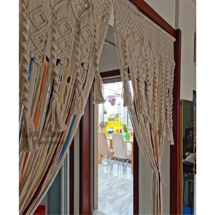 Rèm cửa macrame vintage decor | Shopee Việt Nam