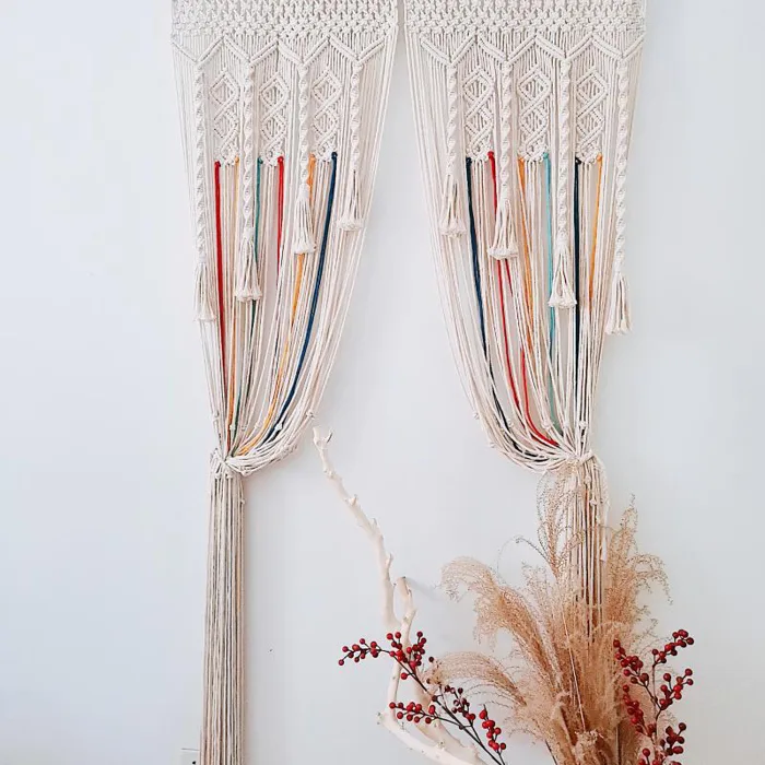 Rèm cửa macrame vintage decor | Shopee Việt Nam