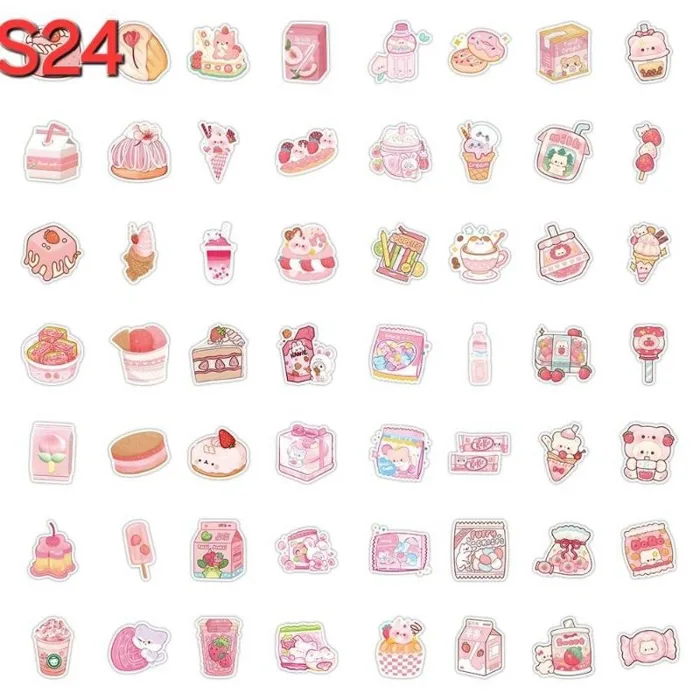60 Hình Dán Sticker Trang Trí Sổ Tay, Lưu Bút, Deco bàn học