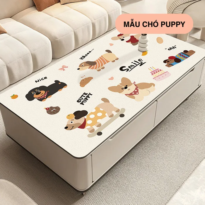 Tấm Lót Bàn Ăn Da PU Chống Nước, Bám Bẩn TRENDY Họa Tiết Dễ Thương, Khăn  Trải Bàn, Thảm Trải Bàn Học Sinh, Bàn Trà