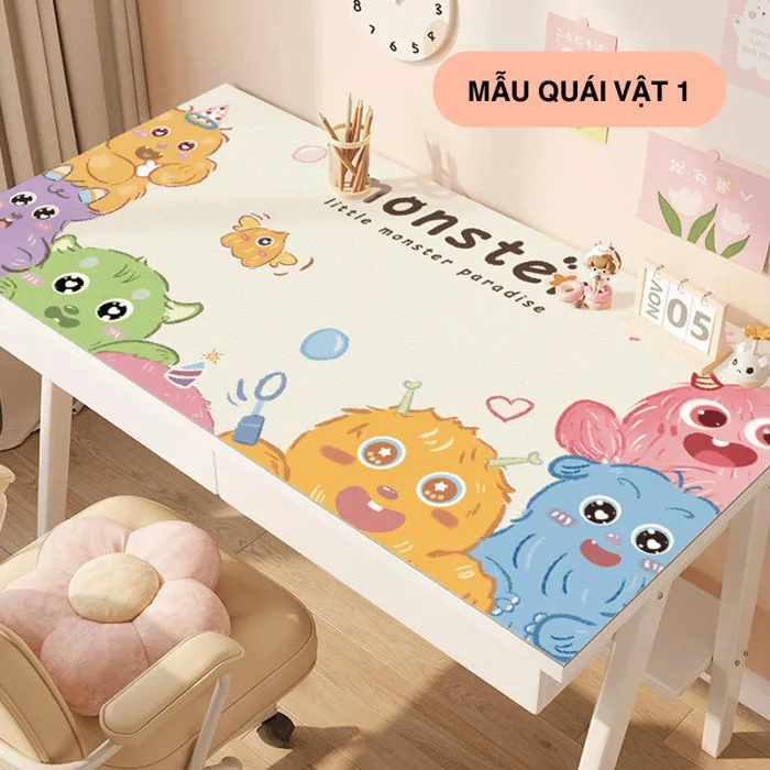 Tấm Lót Bàn Ăn Da PU Chống Nước, Bám Bẩn TRENDY Họa Tiết Dễ Thương, Khăn  Trải Bàn, Thảm Trải Bàn Học Sinh, Bàn Trà