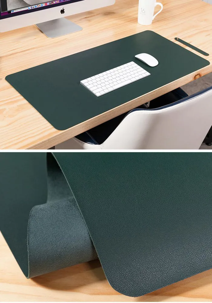 Tấm thảm da trải bàn làm việc DeskPad - Xanh rêu
