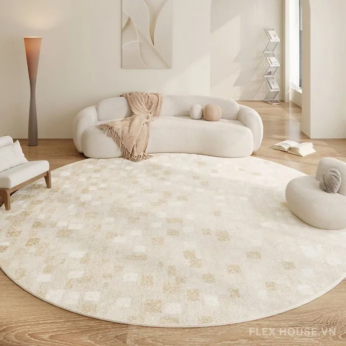Thảm tròn trải sàn cao cấp trang trí phòng khách TJT8323 | Flexhouse VN