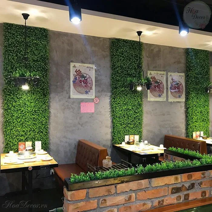 Thảm Cỏ Treo Tường – Cỏ Nhựa Trang Trí Tường – Hoa Decor