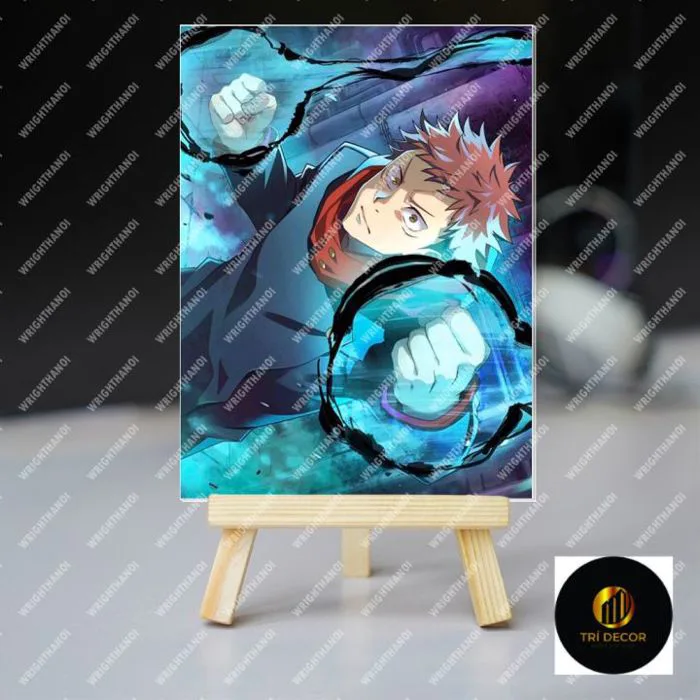 Tranh kính Jujutsu Kaisen Gojo,sukuna,Megumi,Yuji,Yuta Anime Phụ Kiện trang  trí góc học tập giá sách