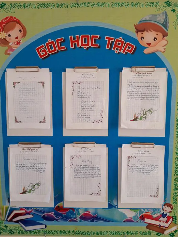TRANG TRÍ VÀ HIỆU QUẢ GÓC HỌC TẬP, GÓC NGHỆ THUẬT