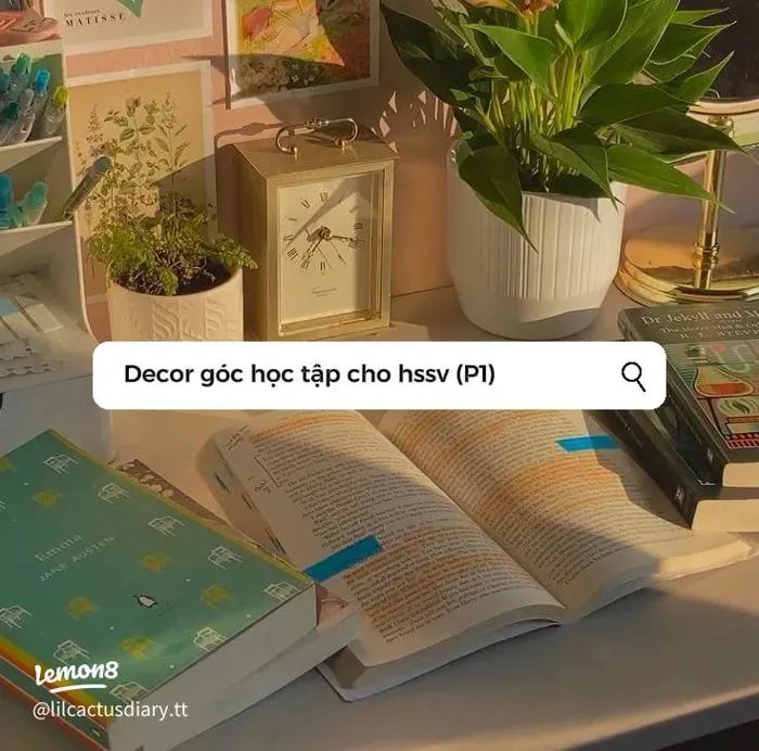Thiết kế góc học tập đẹp, gọn gàng và chill cho học sinh sinh viên