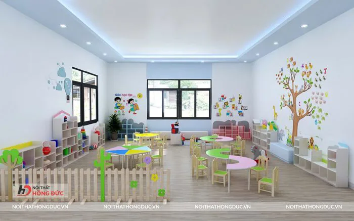 Góc chơi lớp mầm non, bố trí góc bán hàng và góc bác sĩ