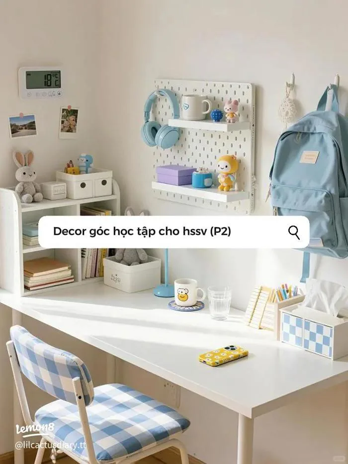 Decor góc học tập đẹp cho HSSV: Mẹo chọn gương để bàn xinh xắn