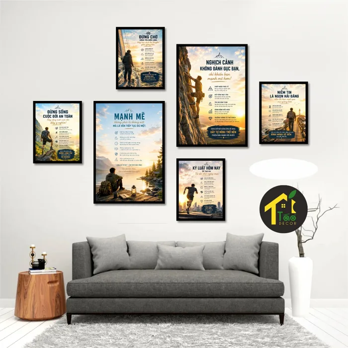 50 Set tranh treo tường cute, tranh dán tường hiện đại trang trí phòng ngủ,  tranh phòng khách, canvas, Táo Decor.