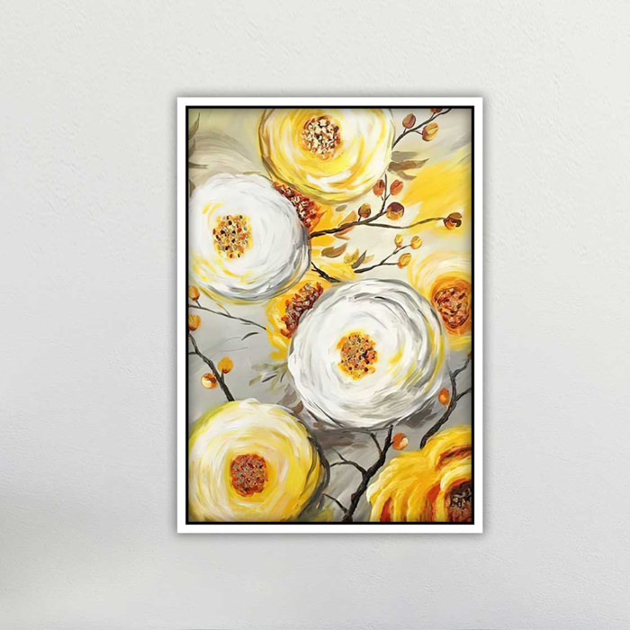 Tranh treo tường phòng khách, decor phòng ngủ - Tranh hoa nghệ thuật hiện  đại HL004 -140