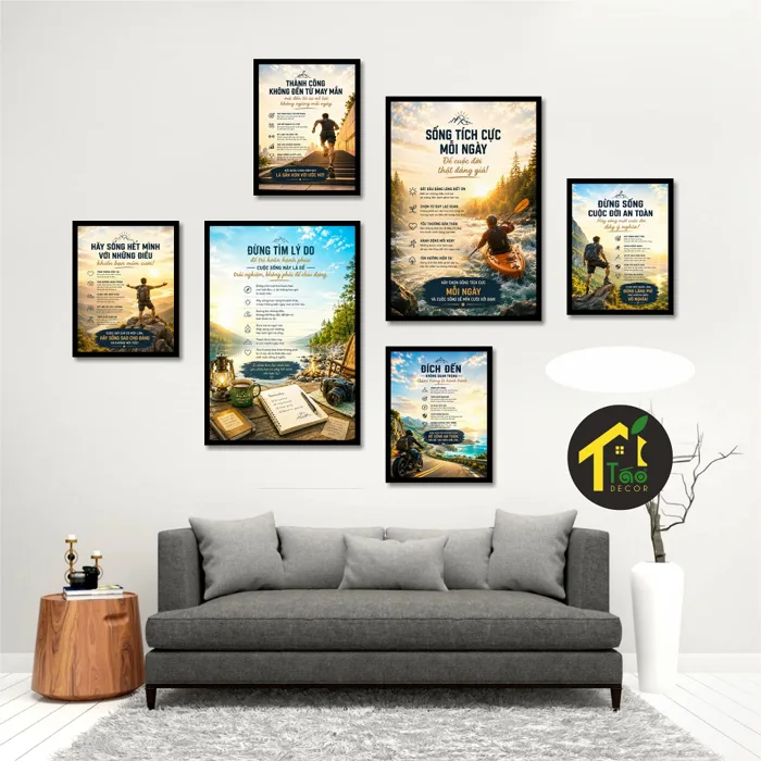 50 Set tranh treo tường cute, tranh dán tường hiện đại trang trí phòng ngủ, tranh  phòng khách, canvas, Táo Decor. | Shopee Việt Nam