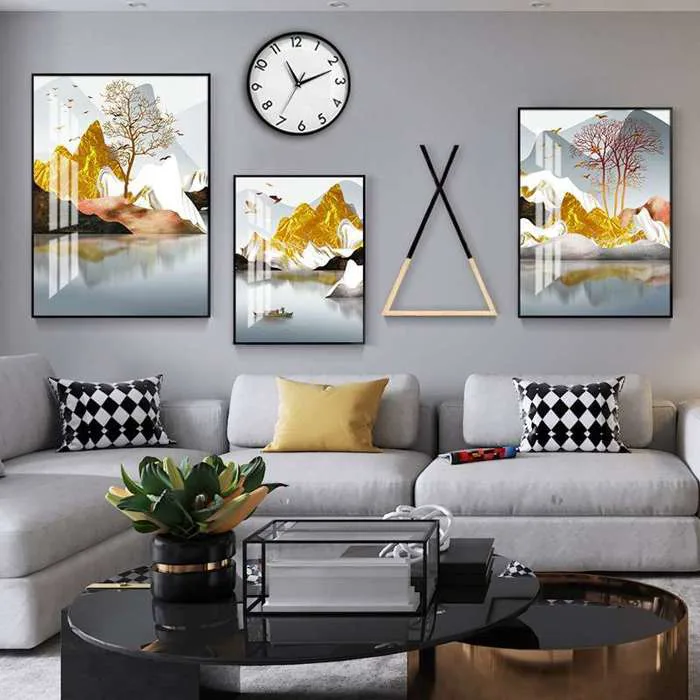 Tranh Canvas Treo Tường Bộ 3 Bức Decor Phòng Khách Tranh Canvas Treo Tường  Bộ 3 Bức Decor Phòng Khách Từ Decor Hà Nội