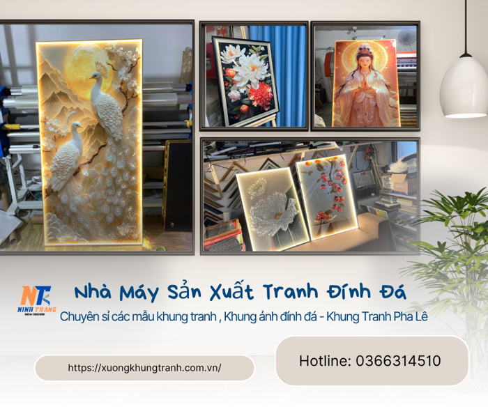 Tranh đính đá (hay tranh gắn đá) - Chuyên sỉ