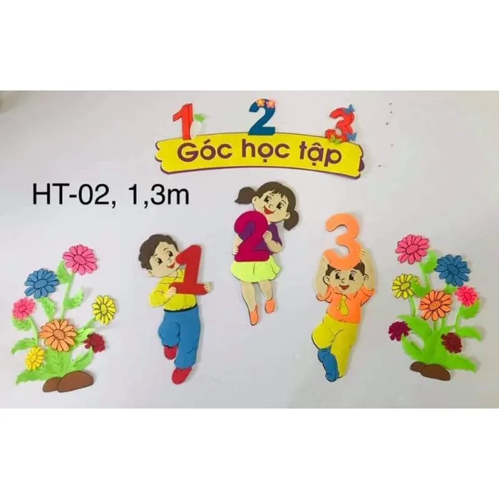 Góc Học Tập Nỉ 2 Lớp ( Hình Trang Trí Trường Lớp Mầm Non) | Lazada Việt Nam