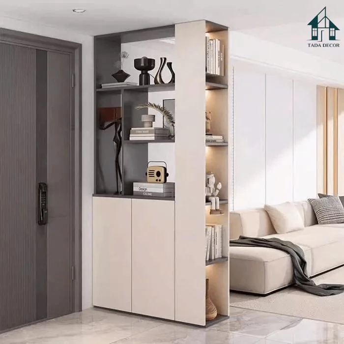 Tủ đa năng ngăn phòng hiện đại – Kệ tủ trang trí đẹp cho phòng khách |  TDTNP01