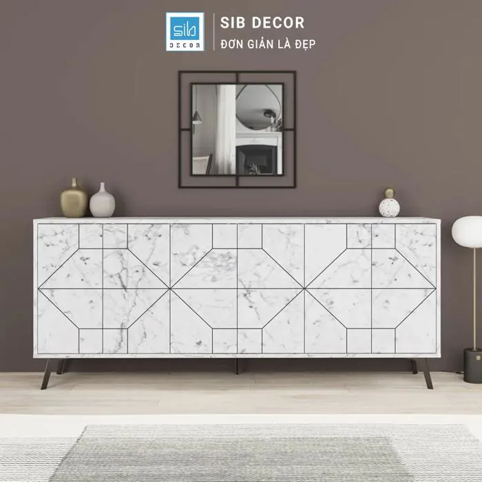 Tủ Trang Trí Hiện Đại SIB Decor TG2571 Cho Phòng Khách Phong Cách Châu Âu